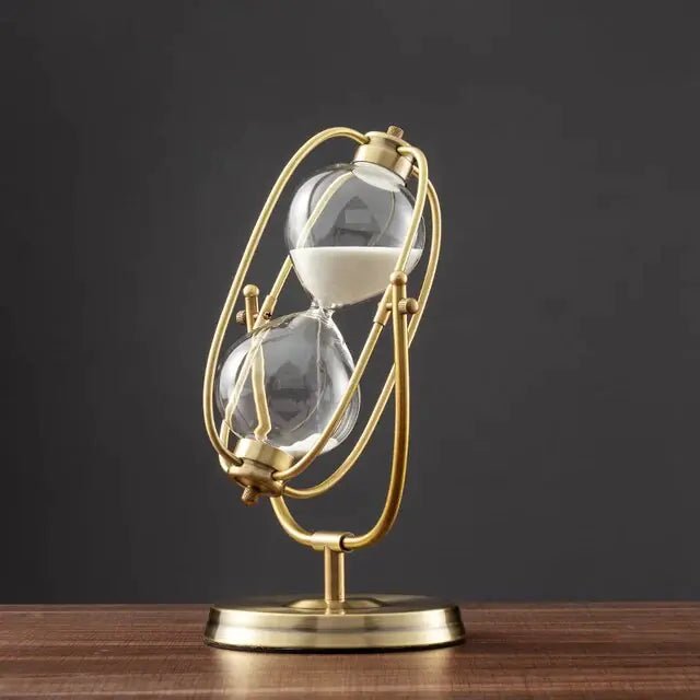 360° Rotating Metal Sand Hourglass - Lirana Decor