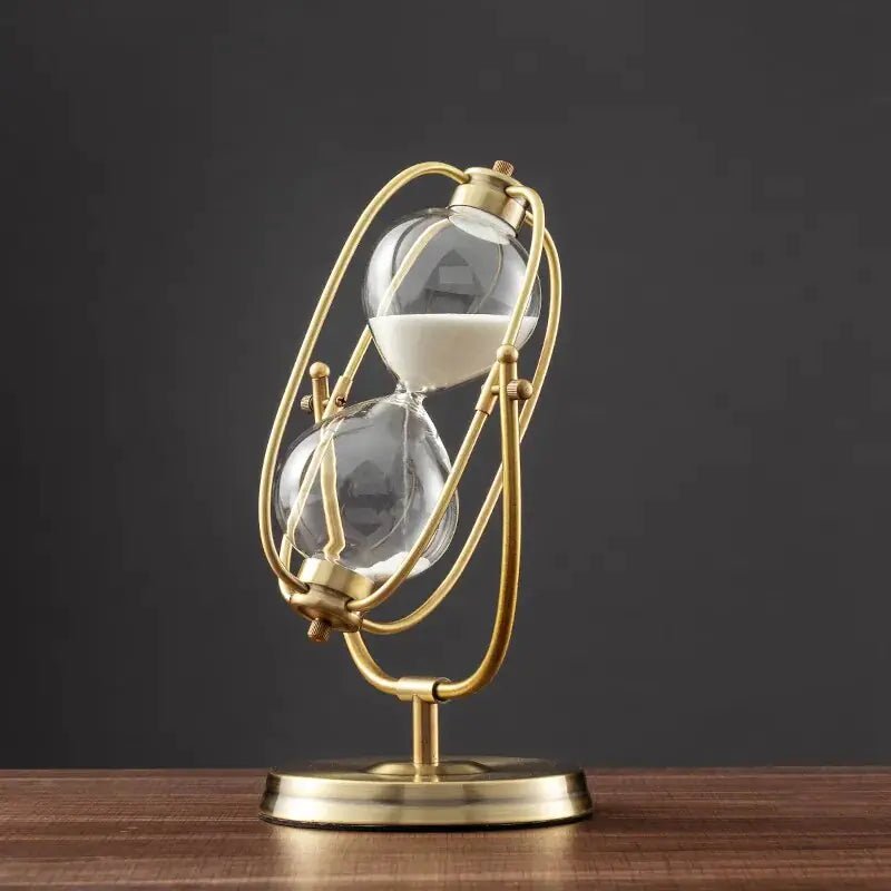 360° Rotating Metal Sand Hourglass - Lirana Decor