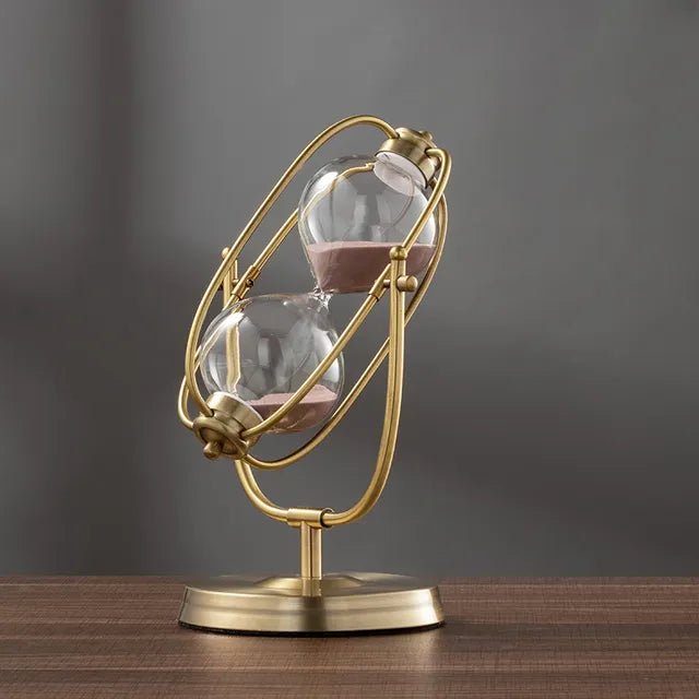 360° Rotating Metal Sand Hourglass - Lirana Decor