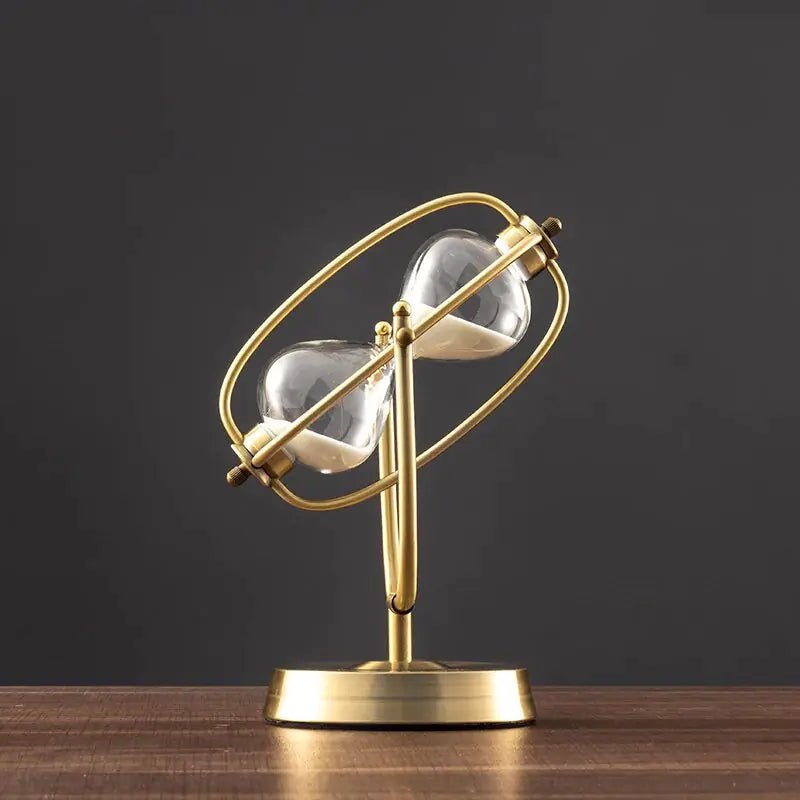 360° Rotating Metal Sand Hourglass - Lirana Decor