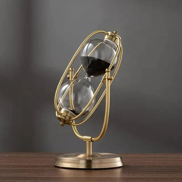 360° Rotating Metal Sand Hourglass - Lirana Decor