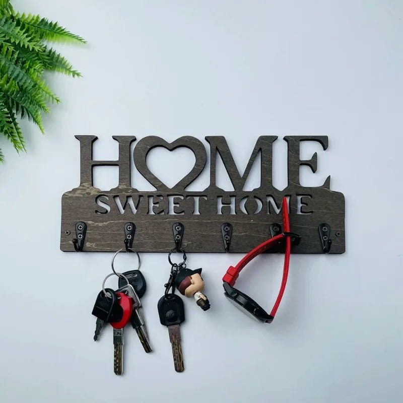 Black Metal Key Hanger - Lirana Decor