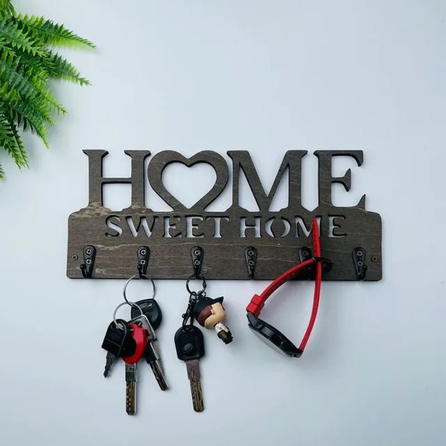 Black Metal Key Hanger - Lirana Decor