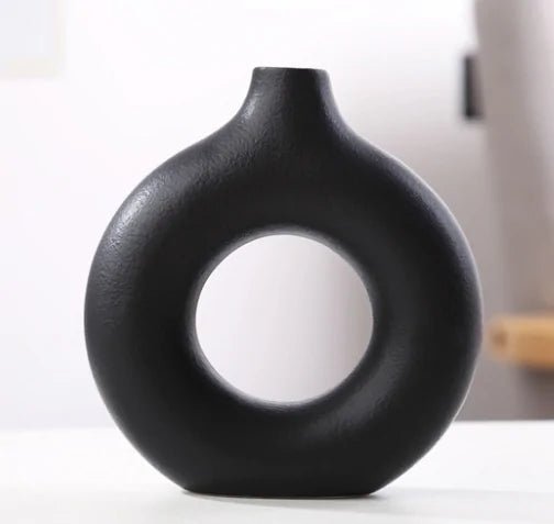 Ceramic Donut Vase - Lirana Decor