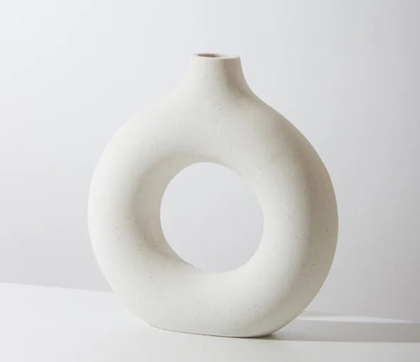 Ceramic Donut Vase - Lirana Decor