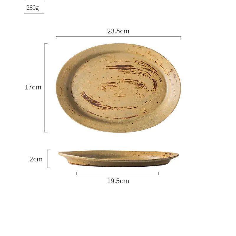 Ceramic Vintage Plates - Lirana Decor
