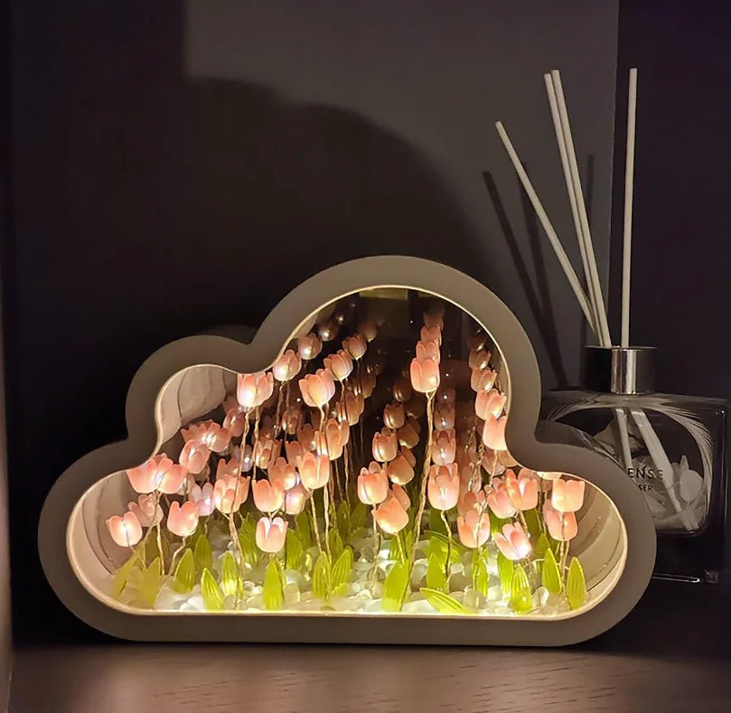 Cloud Tulip Mirror Lamp - Lirana Decor