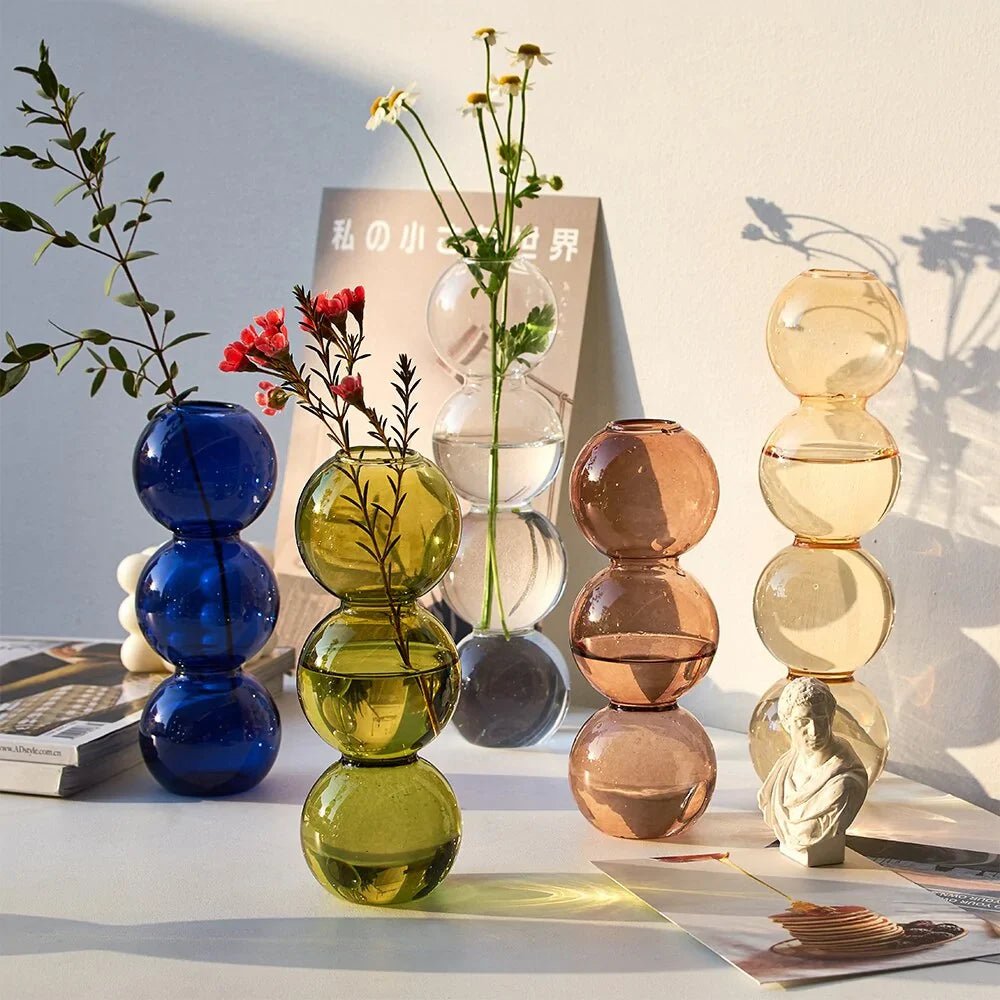 Creative Bubble Glass Vase Home - Lirana Decor