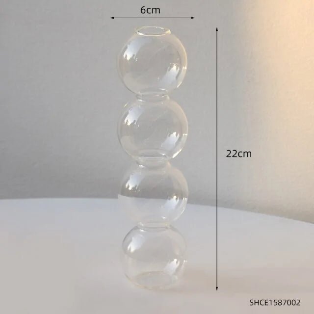 Creative Bubble Glass Vase Home - Lirana Decor