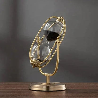 360° Rotating Metal Sand Hourglass - Lirana Decor