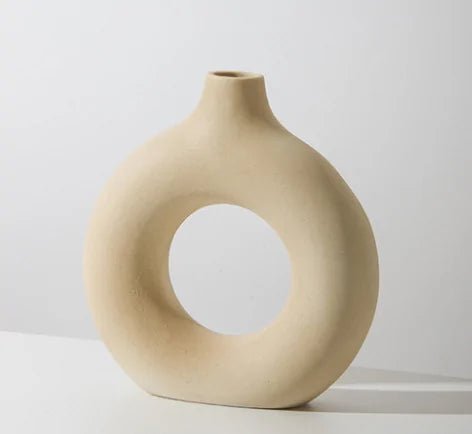Ceramic Donut Vase - Lirana Decor