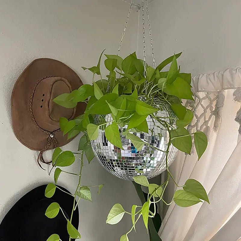 Disco Ball Flower Hanging Vase - Lirana Decor