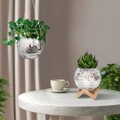 Disco Ball Flower Hanging Vase - Lirana Decor