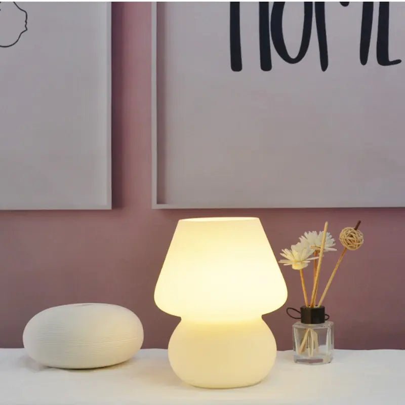 Glass Translucent Bedside Lamp - Lirana Decor