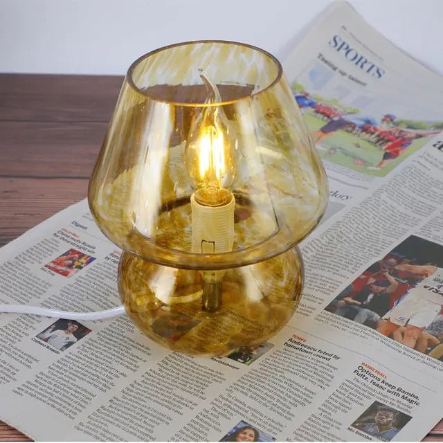 Glass Translucent Bedside Lamp - Lirana Decor