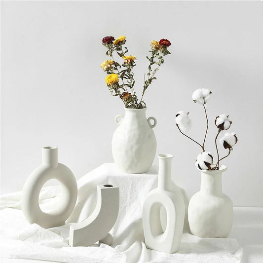 Nordic Ceramic Vase Home Decoration Ornaments - Lirana Decor