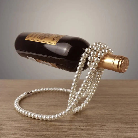 Pearl Necklace Wine Rack - Lirana Decor